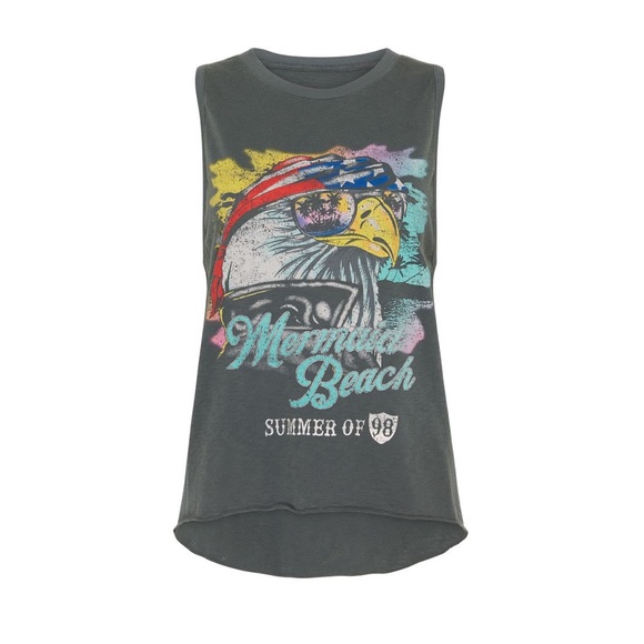 SOLD ♥️ Spell ♥️ Eagle Island Organic Muscle Tank - Picture 2 of 9